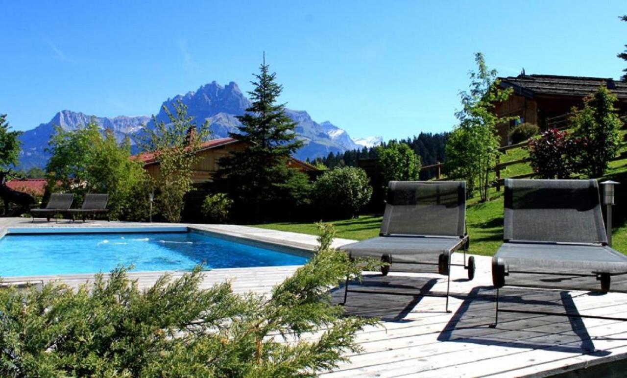 Le Cerf Amoureux Chalet Prive & Spa Sallanches Exteriör bild