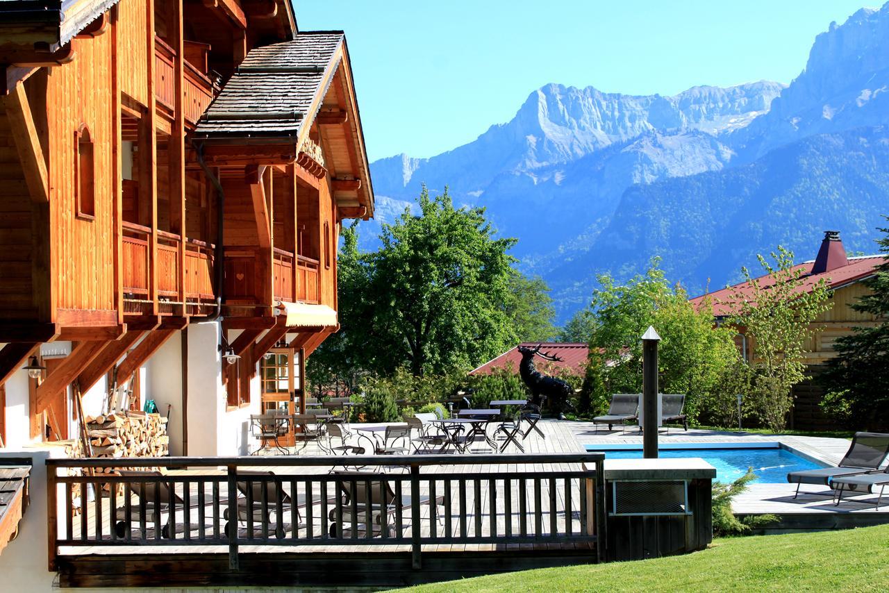 Le Cerf Amoureux Chalet Prive & Spa Sallanches Exteriör bild
